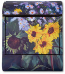 Die Briefkastenfirma Zonnebloemen stalen wandbrievenbus