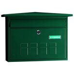 Arregui Deco metalen brievenbus groen met slot