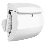 Burg W&auml;chter Piano 886 brievenbus wit voorzijde met krant