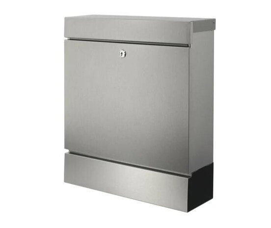 Burg W&auml;chter Seattle 3848 Ni luxe rvs brievenbus voorkant rechts